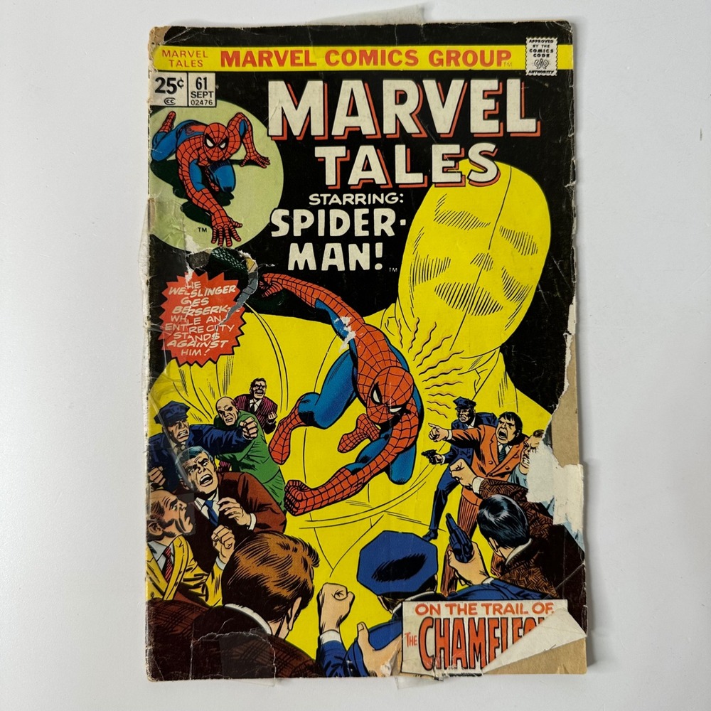 Marvel Tales Starring Spider-Man No 61 Sept 1975 Trail Of Chameleon Comic Book